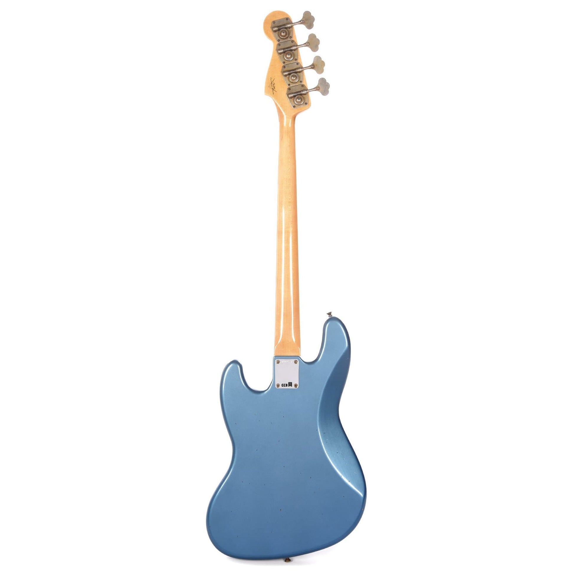 Fender Custom Shop 1960 Jazz Bass "CME Spec" Journeyman Relic Aged Lake Placid Blue w/Painted Headcap Bass Guitars / 4-String