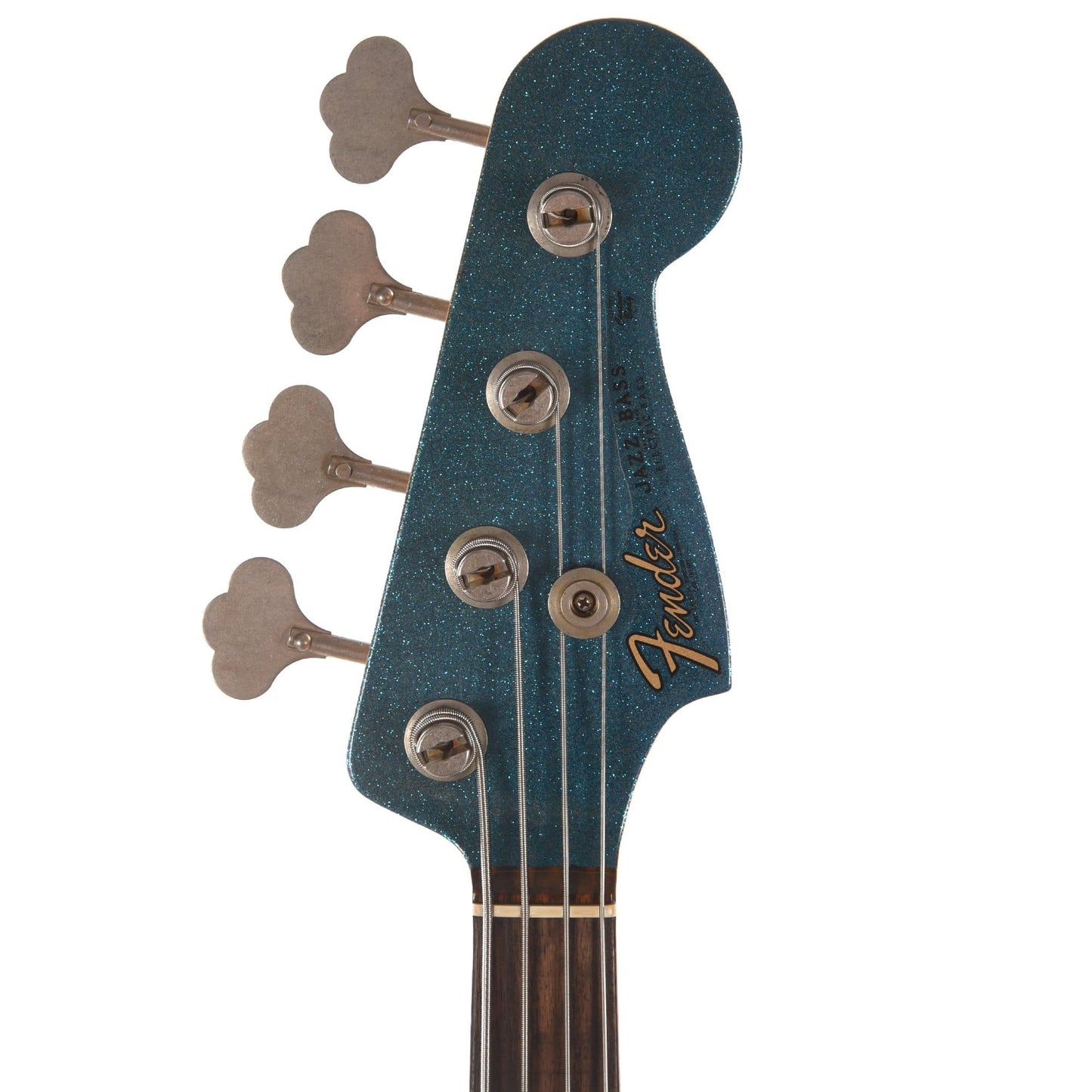 Fender Custom Shop 1960 Jazz Bass "CME Spec" Journeyman Relic Super Aged Blue Sparkle w/Painted Headcap & 3-Ply Parchment Pickguard Bass Guitars / 4-String
