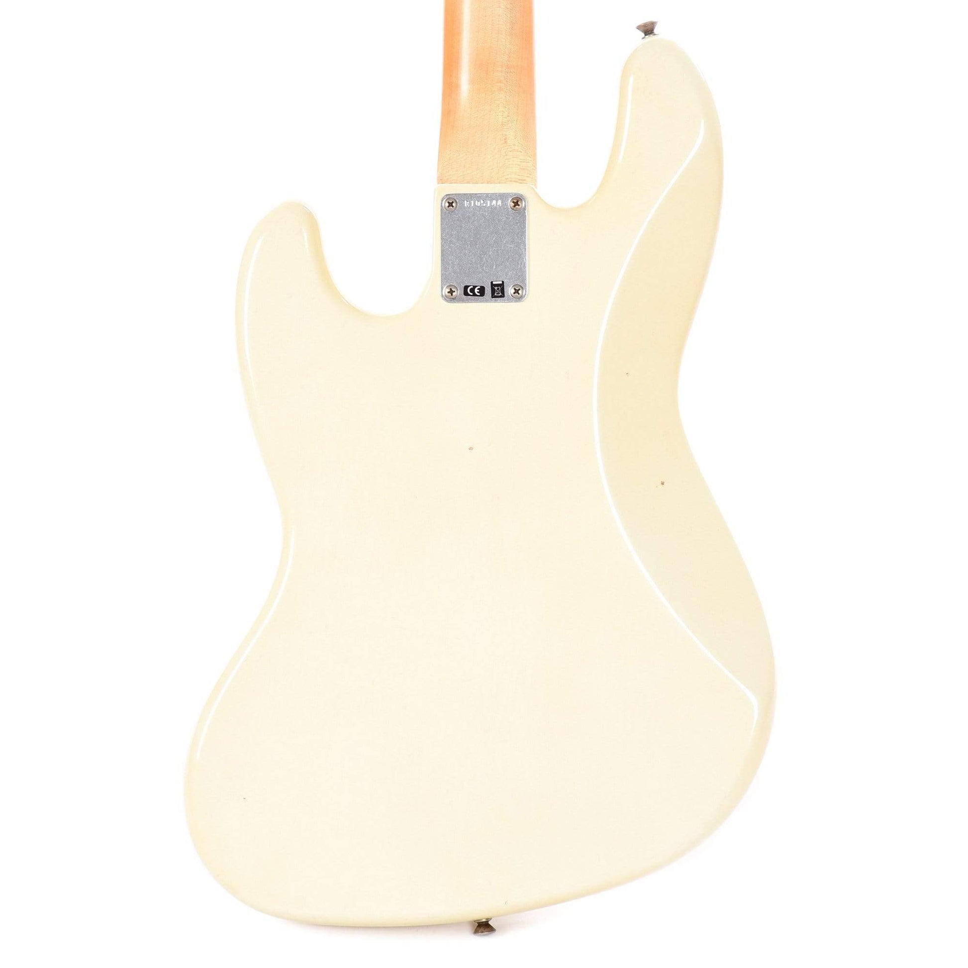 Fender Custom Shop 1960 Jazz Bass "CME Spec" Journeyman Relic Super Aged Olympic White w/Painted Headcap Bass Guitars / 4-String