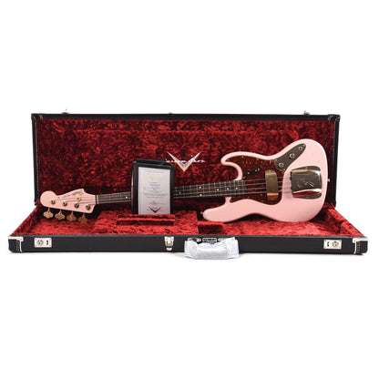 Fender Custom Shop 1960 Jazz Bass "CME Spec" Journeyman Shell Pink w/Painted Headcap & Gold Hardware Bass Guitars / 4-String