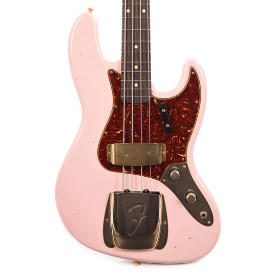 Fender Custom Shop 1960 Jazz Bass "CME Spec" Journeyman Shell Pink w/Painted Headcap & Gold Hardware Bass Guitars / 4-String