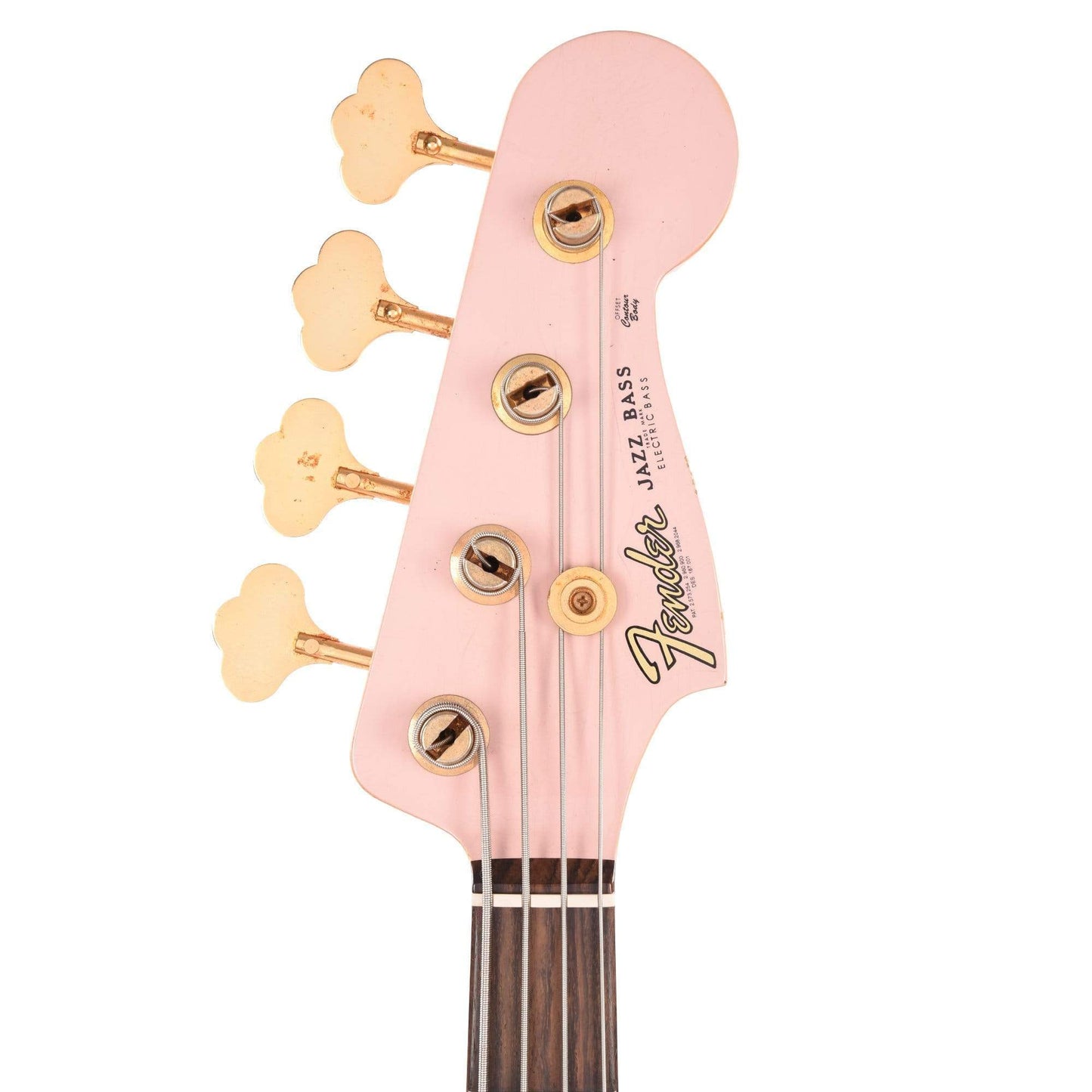 Fender Custom Shop 1960 Jazz Bass "CME Spec" Journeyman Shell Pink w/Painted Headcap & Gold Hardware Bass Guitars / 4-String
