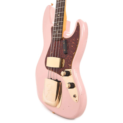 Fender Custom Shop 1960 Jazz Bass "CME Spec" Journeyman Shell Pink w/Painted Headcap & Gold Hardware Bass Guitars / 4-String