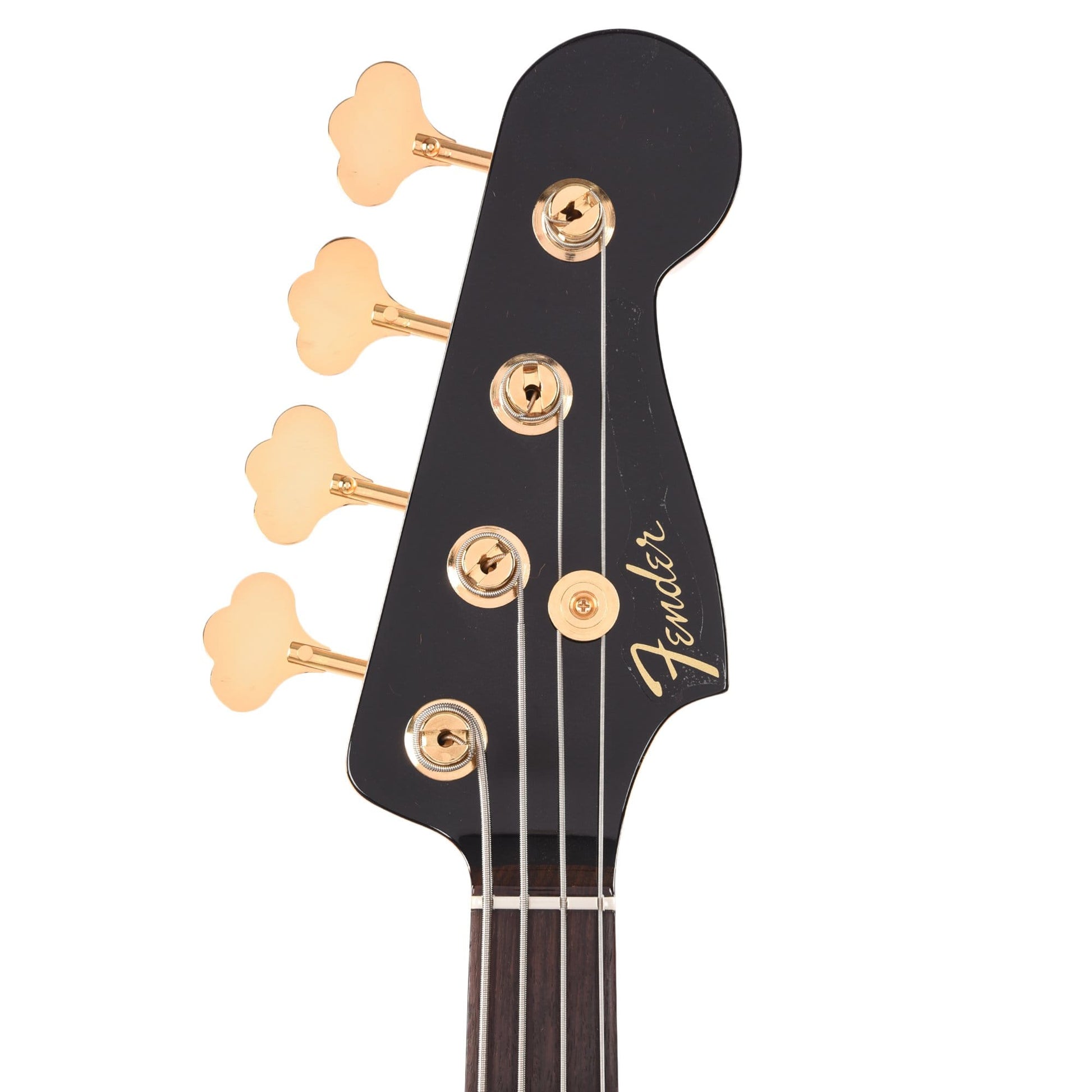 Fender Custom Shop 1960 Jazz Bass "CME Spec" NOS Aged Black w/Painted Headcap, AAA Flame Maple Neck, & Gold Hardware Bass Guitars / 4-String
