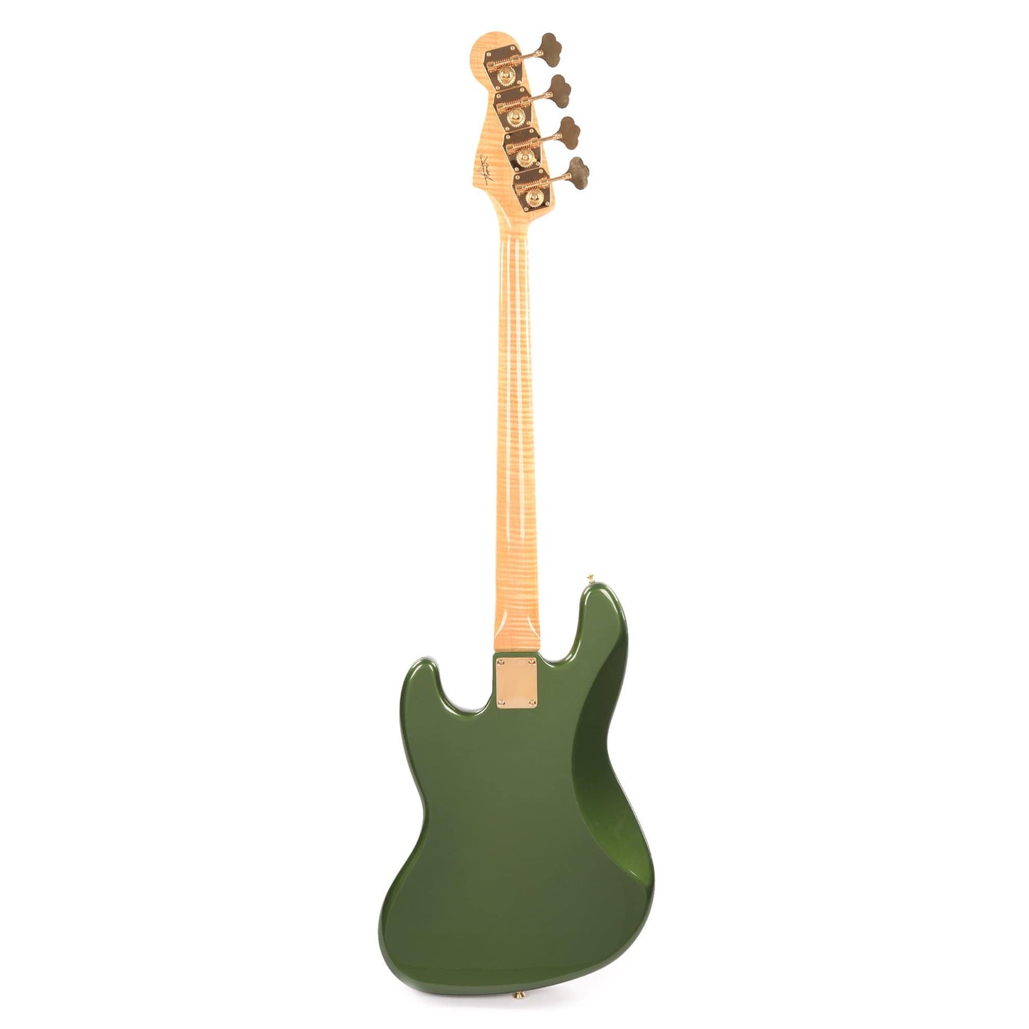Fender Custom Shop 1960 Jazz Bass "CME Spec" NOS Cadillac Green w/Painted Headcap, AAA Flame Maple Neck, & Gold Hardware Bass Guitars / 4-String