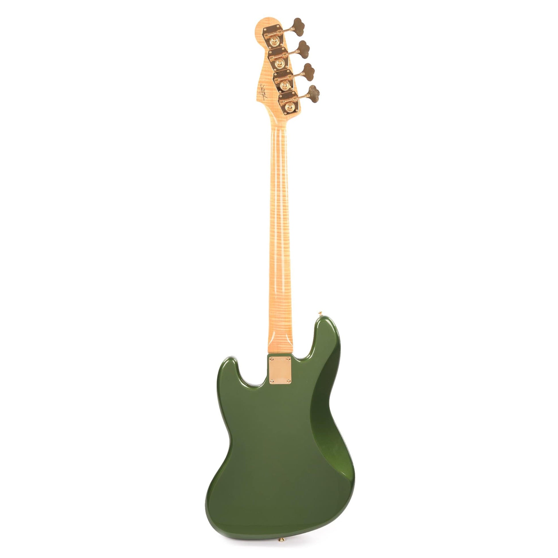 Fender Custom Shop 1960 Jazz Bass "CME Spec" NOS Cadillac Green w/Painted Headcap, AAA Flame Maple Neck, & Gold Hardware Bass Guitars / 4-String