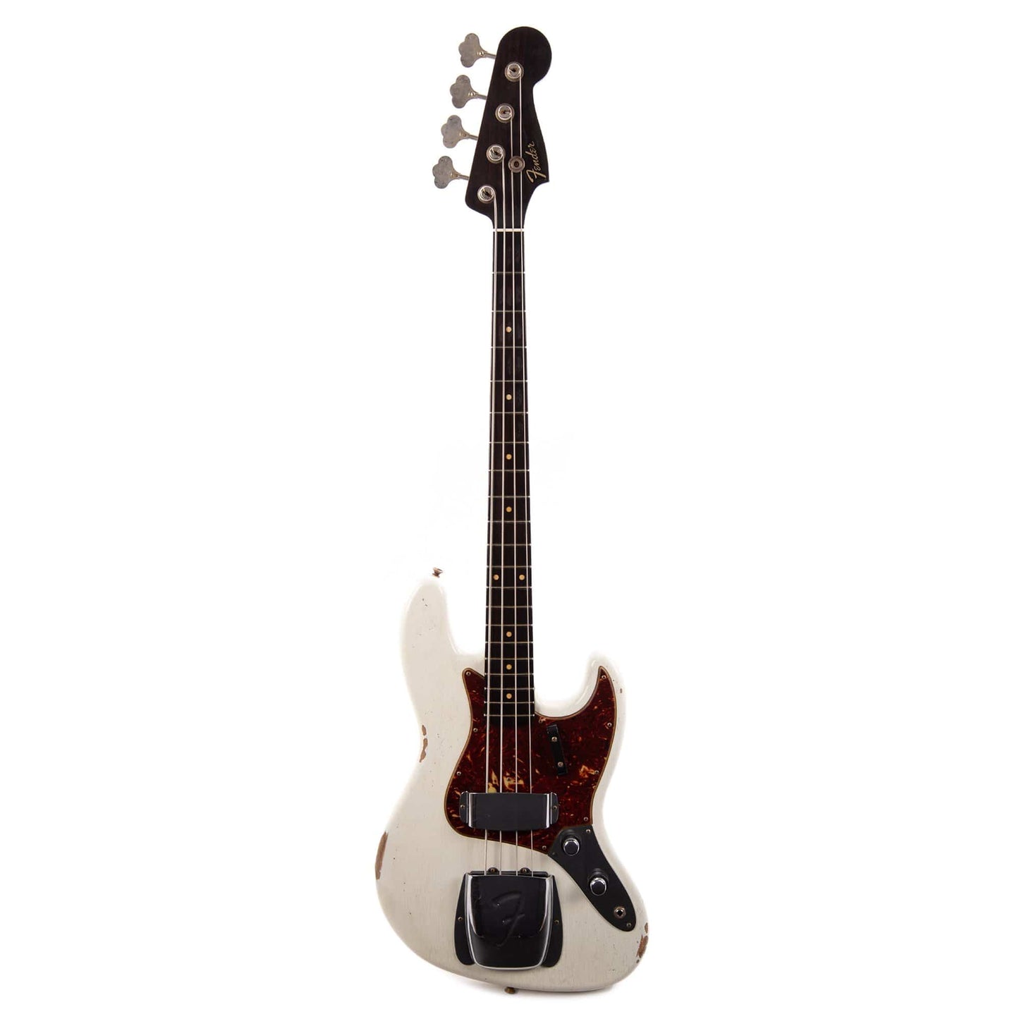 Fender Custom Shop 1960 Jazz Bass "CME Spec" Relic Aged Olympic White w/Rosewood Neck Bass Guitars / 4-String