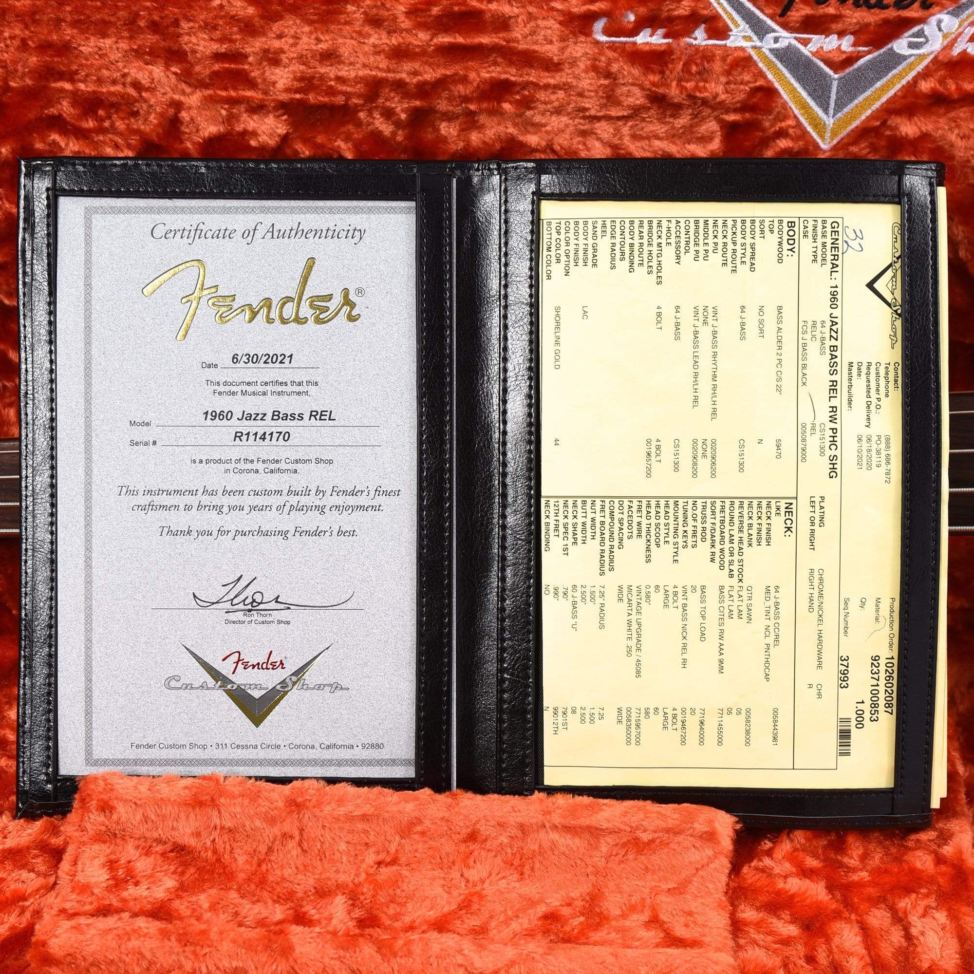 Fender Custom Shop 1960 Jazz Bass 