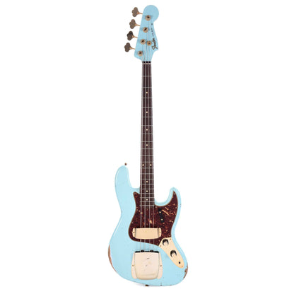 Fender Custom Shop 1960 Jazz Bass "CME Spec" Relic Super Super Faded/Aged Daphne Blue w/Painted Headcap & Gold Hardware Bass Guitars / 4-String