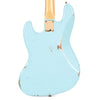 Fender Custom Shop 1960 Jazz Bass "CME Spec" Relic Super Super Faded/Aged Daphne Blue w/Painted Headcap & Gold Hardware Bass Guitars / 4-String