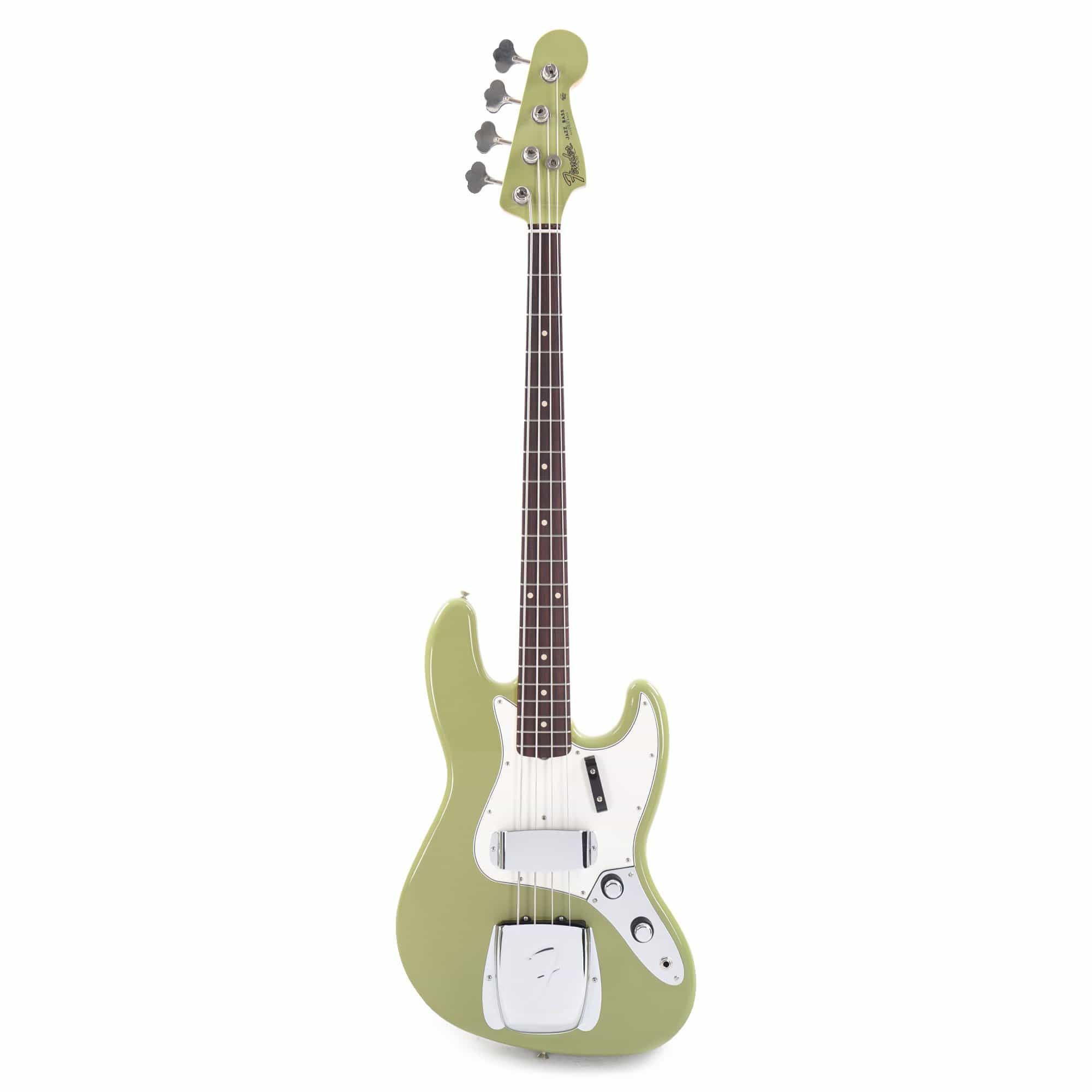 Fender Custom Shop 1960 Jazz Bass Deluxe Closet Classic Faded/Aged Sweet Pea Green w/Painted Headcap Bass Guitars / 4-String