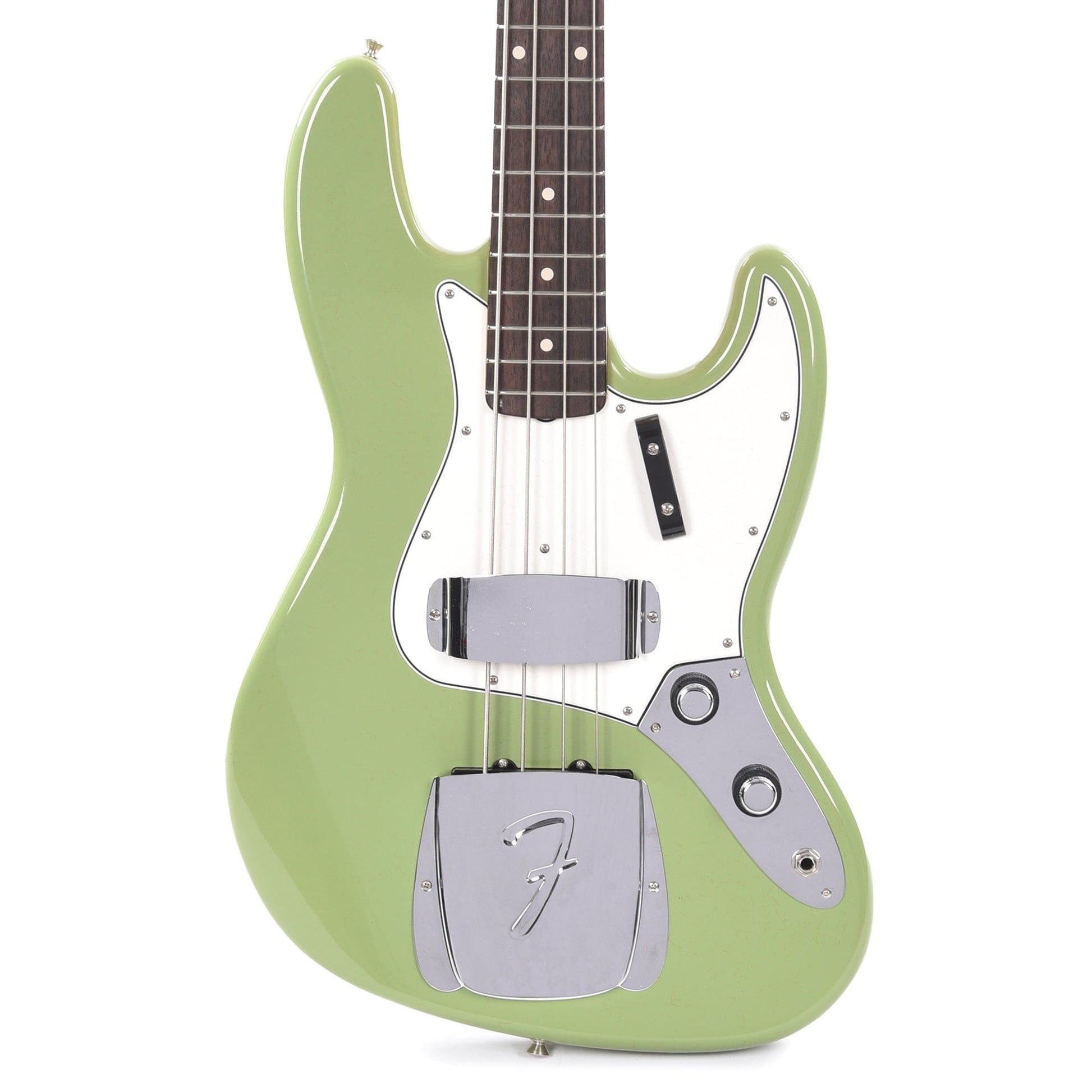 Fender Custom Shop 1960 Jazz Bass Deluxe Closet Classic Faded/Aged Sweet Pea Green w/Painted Headcap Bass Guitars / 4-String