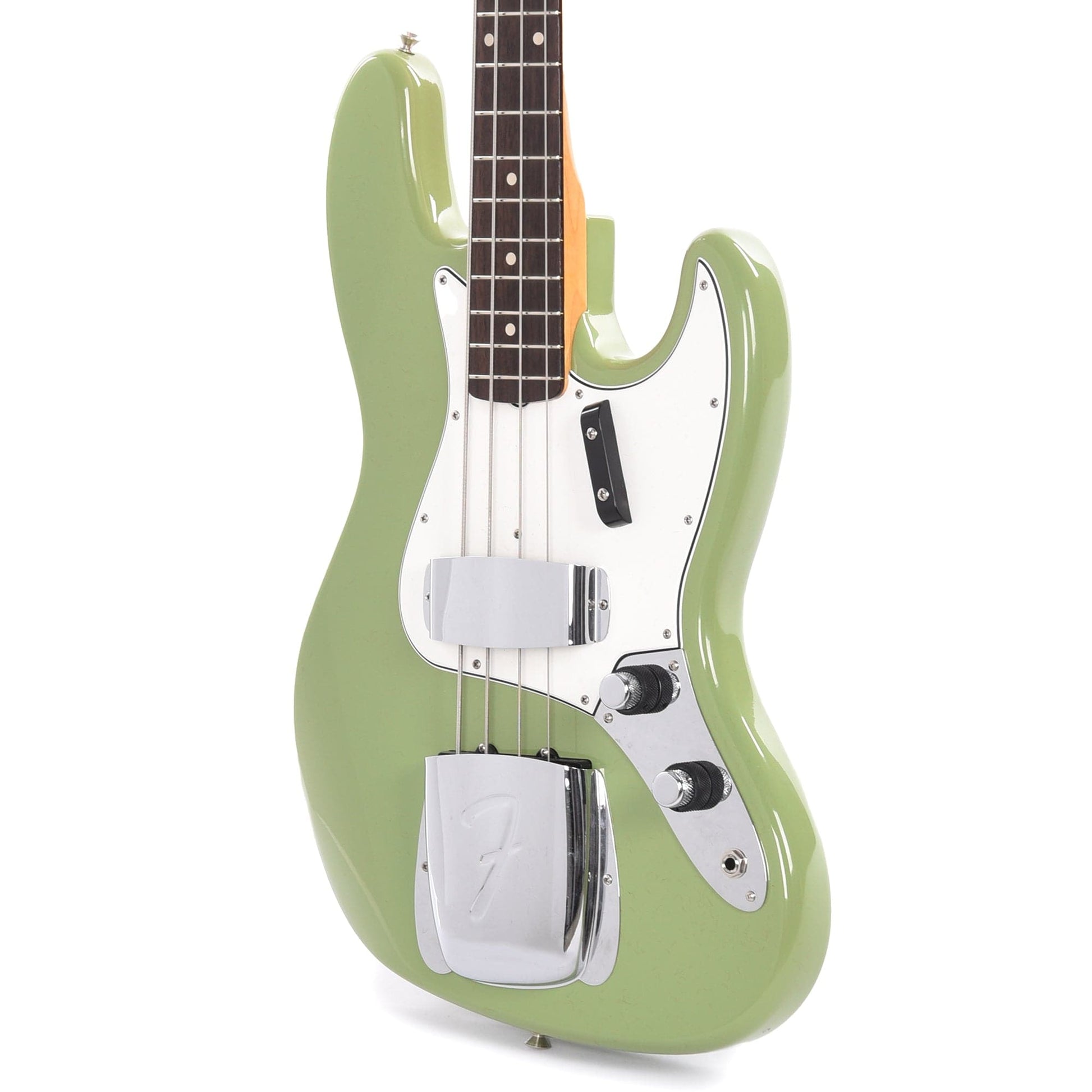 Fender Custom Shop 1960 Jazz Bass Deluxe Closet Classic Faded/Aged Sweet Pea Green w/Painted Headcap Bass Guitars / 4-String