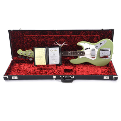 Fender Custom Shop 1960 Jazz Bass Deluxe Closet Classic Faded/Aged Sweet Pea Green w/Painted Headcap Bass Guitars / 4-String