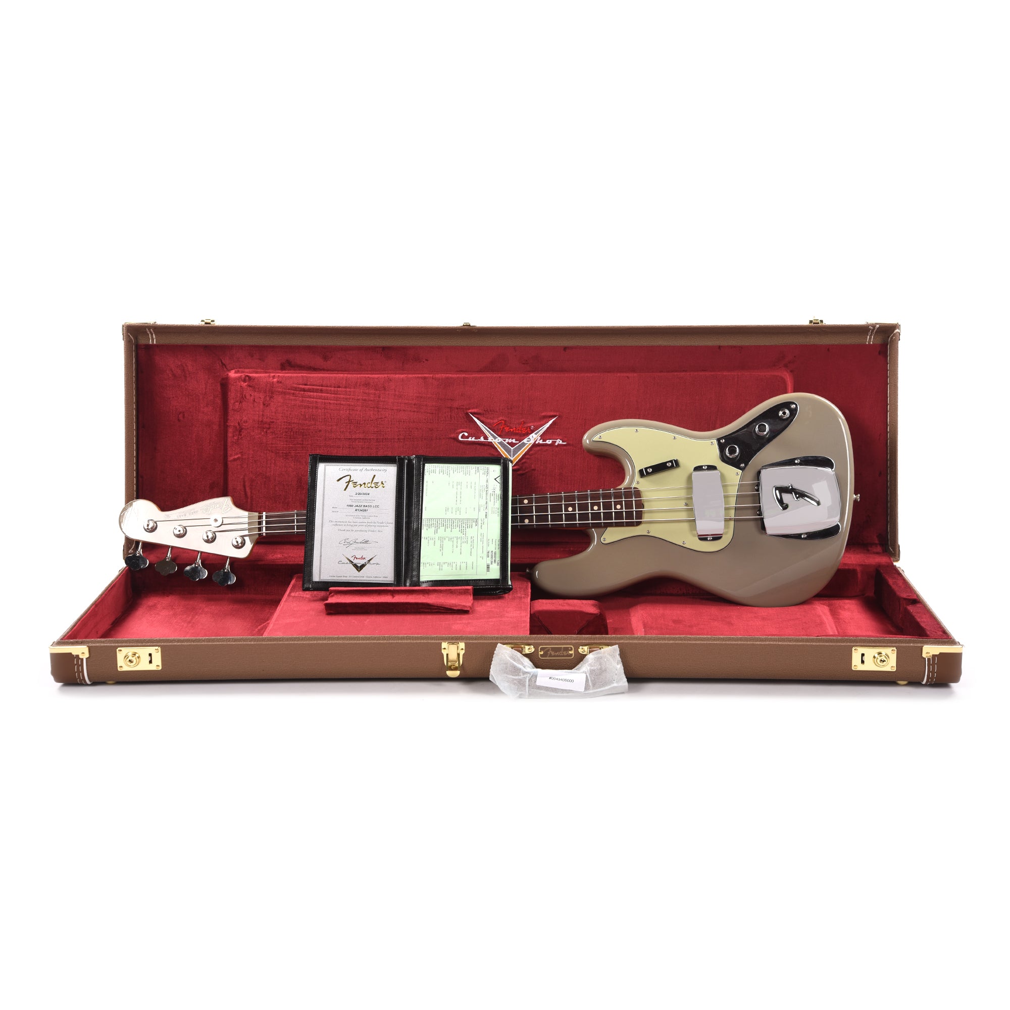 Fender Custom Shop 1960 Jazz Bass Deluxe Closet Classic Super Aged Primer Gray w/Painted Headcap Bass Guitars / 4-String