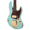 Fender Custom Shop 1960 Jazz Bass Heavy Relic Aged Sea Foam Green Sparkle w/Painted Headcap & Gold Hardware Bass Guitars / 4-String