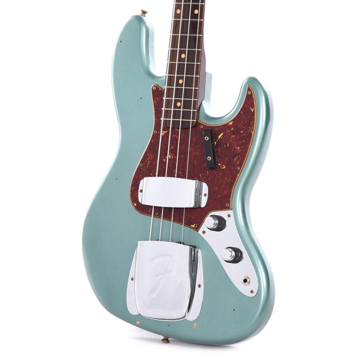 Fender Custom Shop 1960 Jazz Bass Journeyman Aged Sherwood Green Metallic Bass Guitars / 4-String