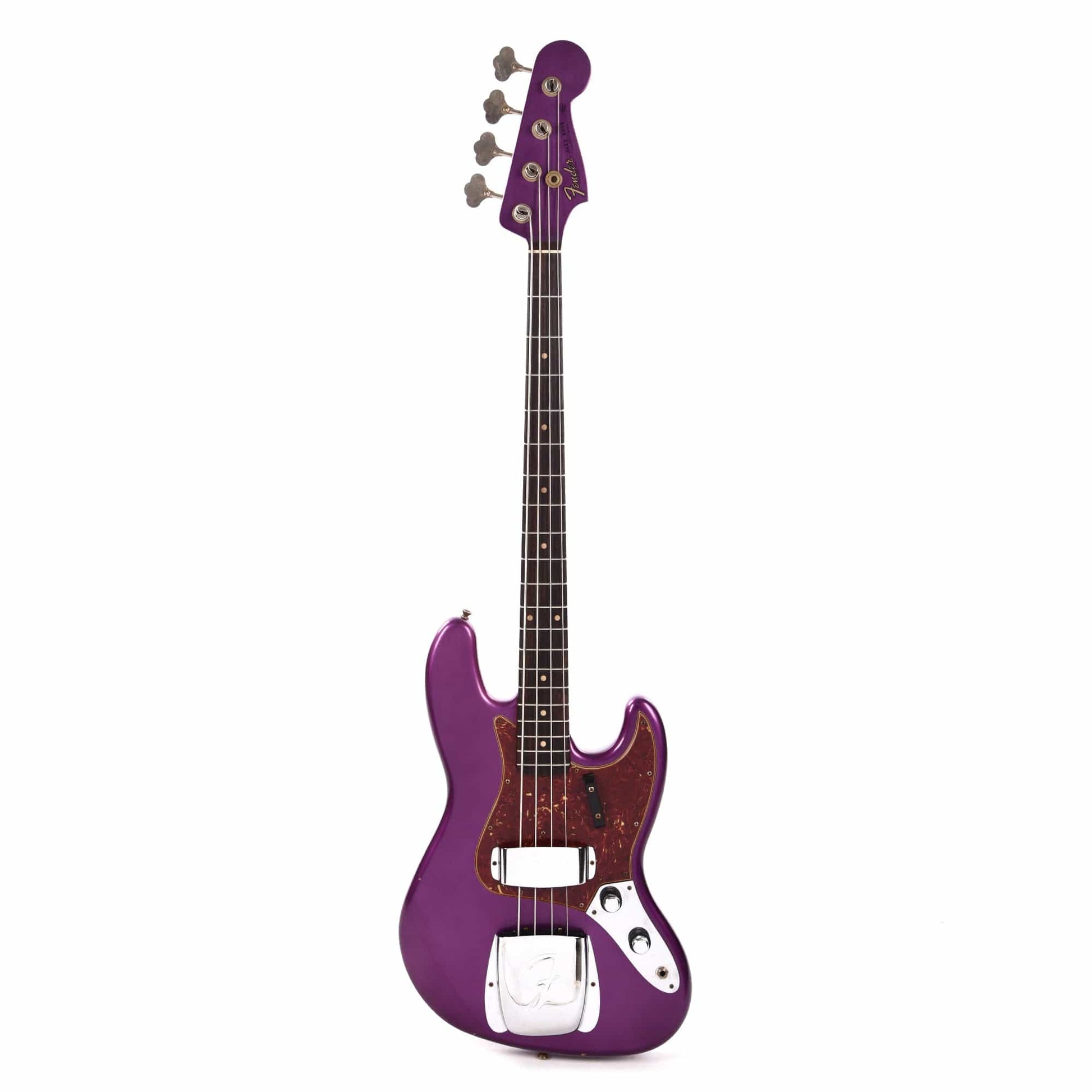 Fender Custom Shop 1960 Jazz Bass Journeyman Faded Midnight Purple w/Painted Headcap Bass Guitars / 4-String