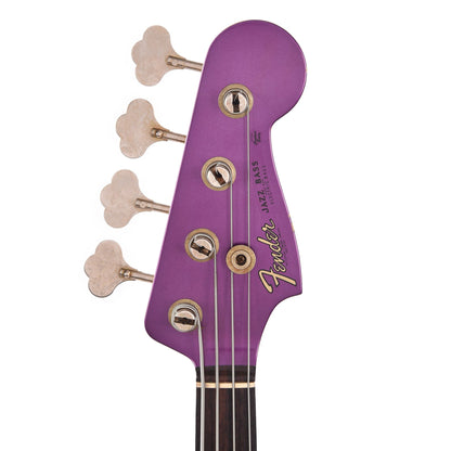Fender Custom Shop 1960 Jazz Bass Journeyman Faded Midnight Purple w/Painted Headcap Bass Guitars / 4-String
