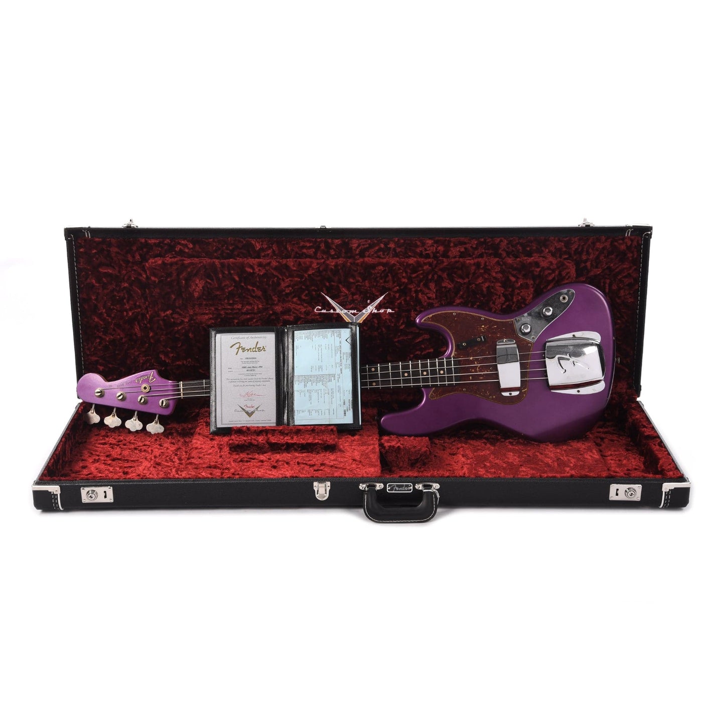 Fender Custom Shop 1960 Jazz Bass Journeyman Faded Midnight Purple w/Painted Headcap Bass Guitars / 4-String