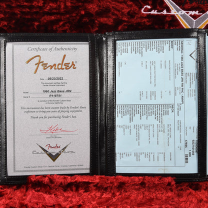 Fender Custom Shop 1960 Jazz Bass Journeyman Faded Midnight Purple w/Painted Headcap Bass Guitars / 4-String