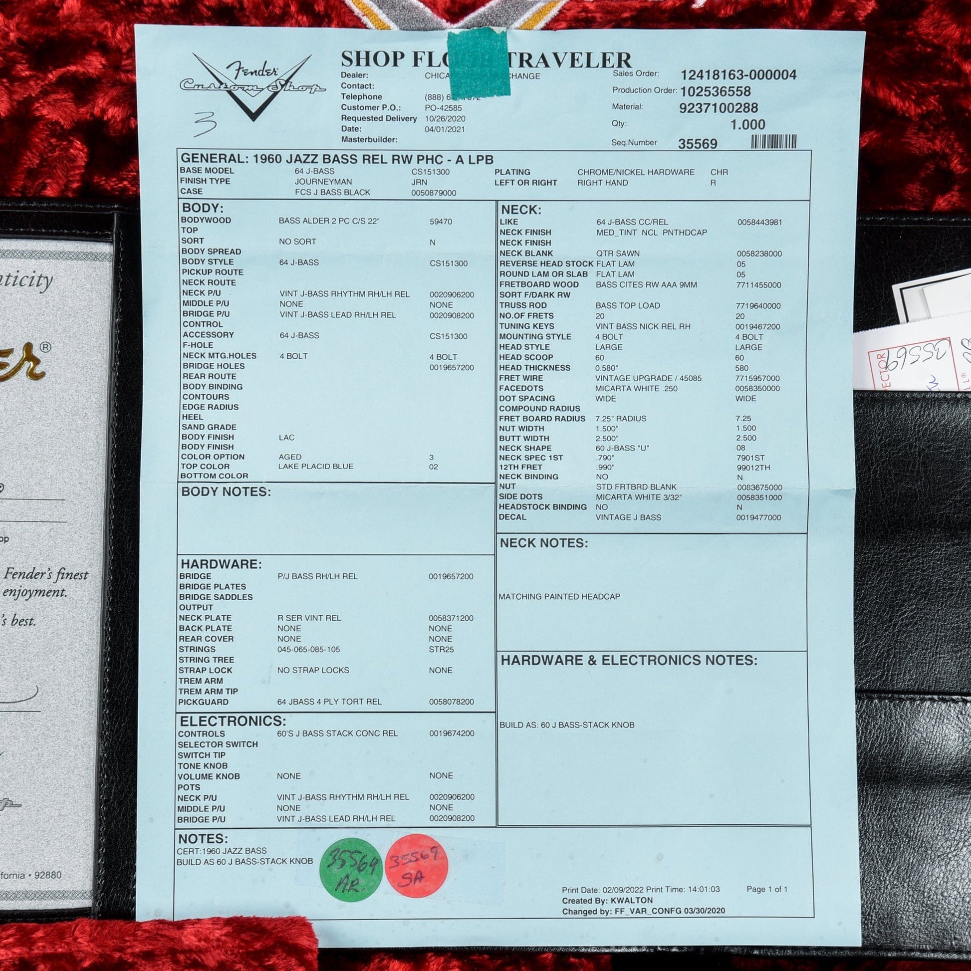 Fender Custom Shop 1960 Jazz Bass Journeyman Relic "CME Spec" Lake Placid Blue 2022 Bass Guitars / 4-String