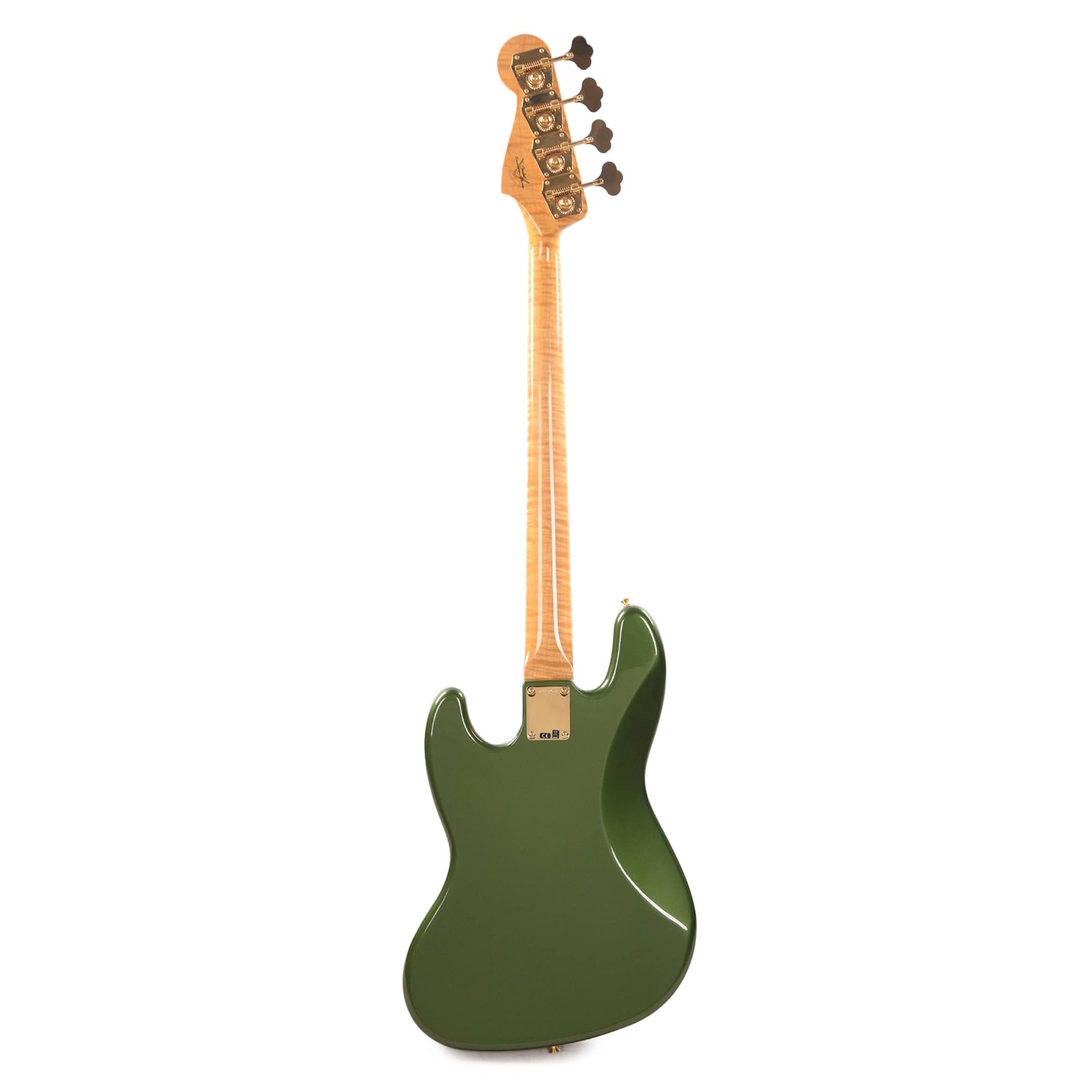 Fender Custom Shop 1960 Jazz Bass NOS Cadillac Green w/Painted Headcap, AAA Flame Maple Neck, & Gold Hardware Bass Guitars / 4-String