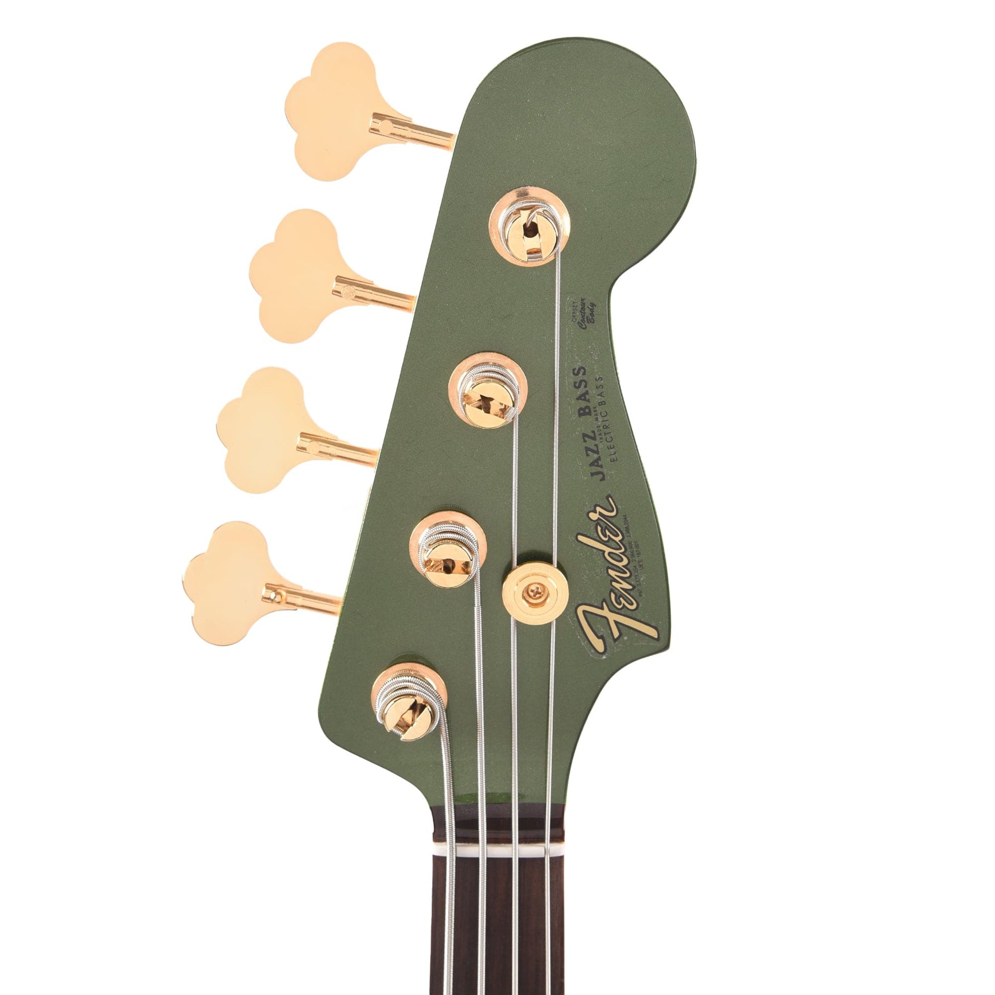 Fender Custom Shop 1960 Jazz Bass NOS Cadillac Green w/Painted Headcap, AAA Flame Maple Neck, & Gold Hardware Bass Guitars / 4-String