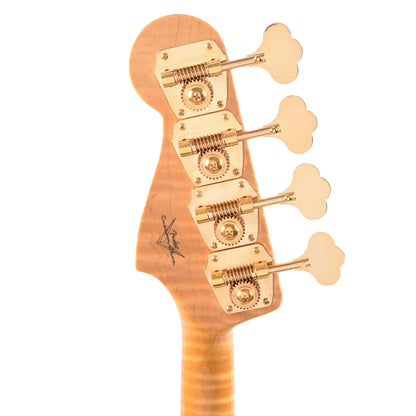 Fender Custom Shop 1960 Jazz Bass NOS Cadillac Green w/Painted Headcap, AAA Flame Maple Neck, & Gold Hardware Bass Guitars / 4-String