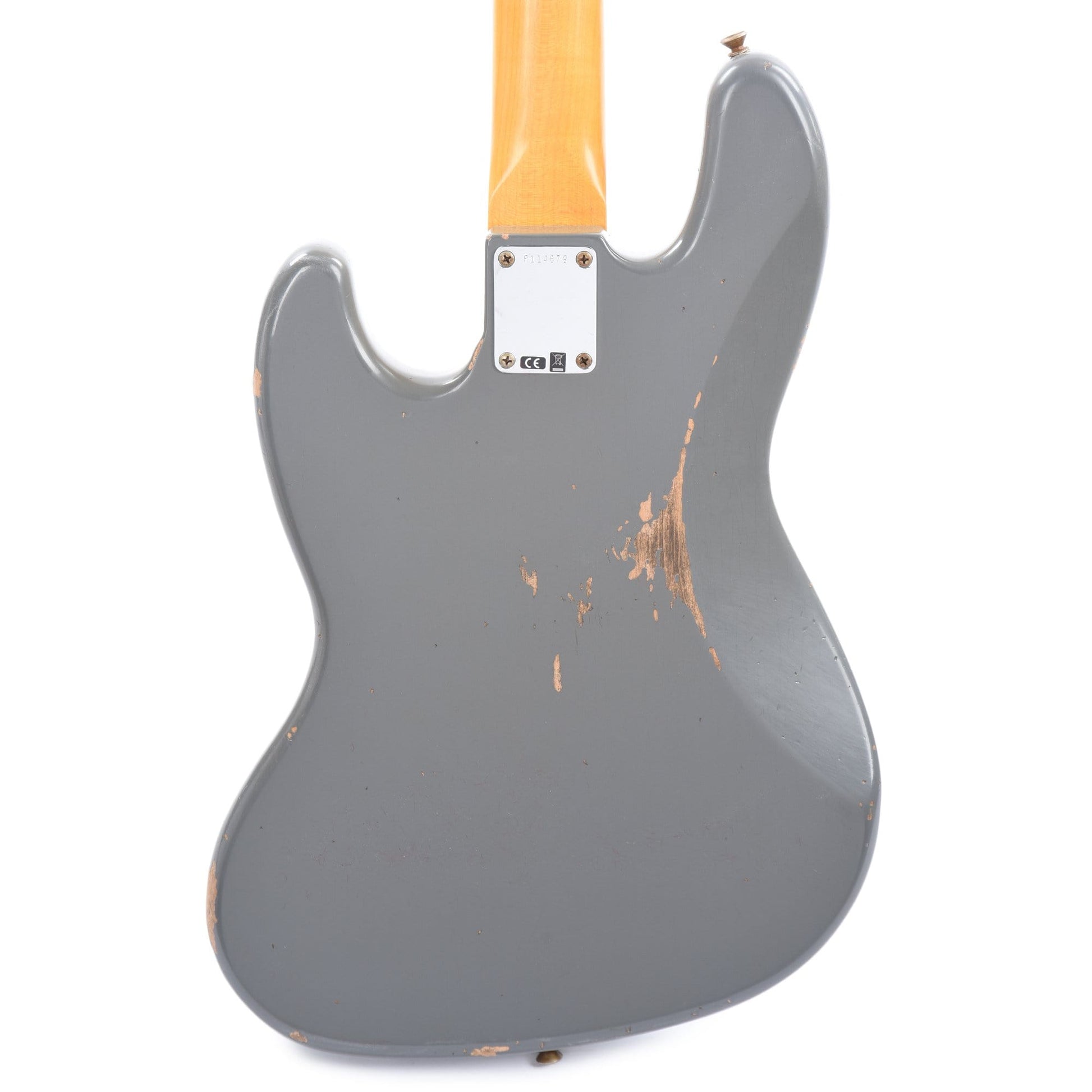 Fender Custom Shop 1960 Jazz Bass Relic Aged Ceilo Grey w/Painted Headcap Bass Guitars / 4-String