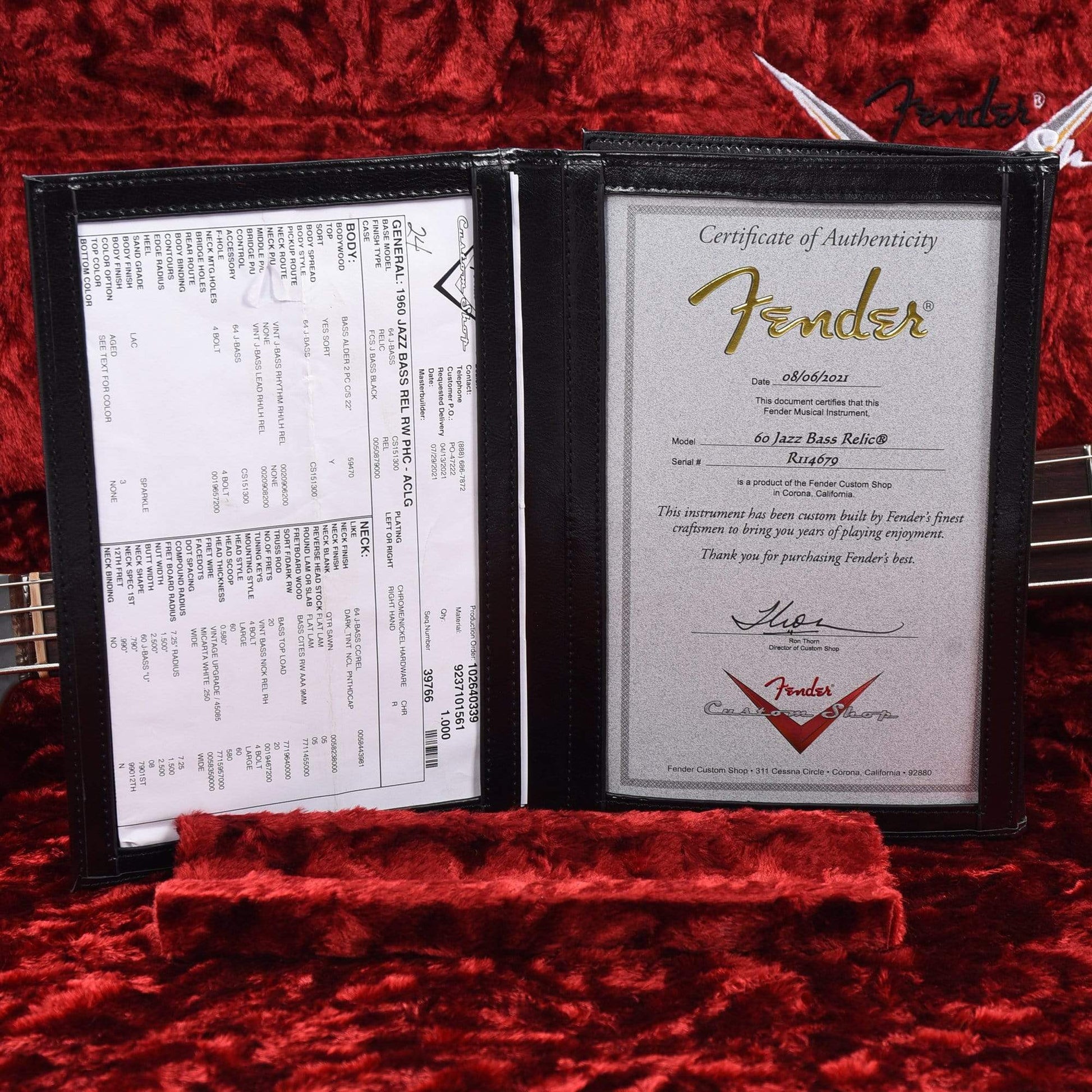 Fender Custom Shop 1960 Jazz Bass Relic Aged Ceilo Grey w/Painted Headcap Bass Guitars / 4-String