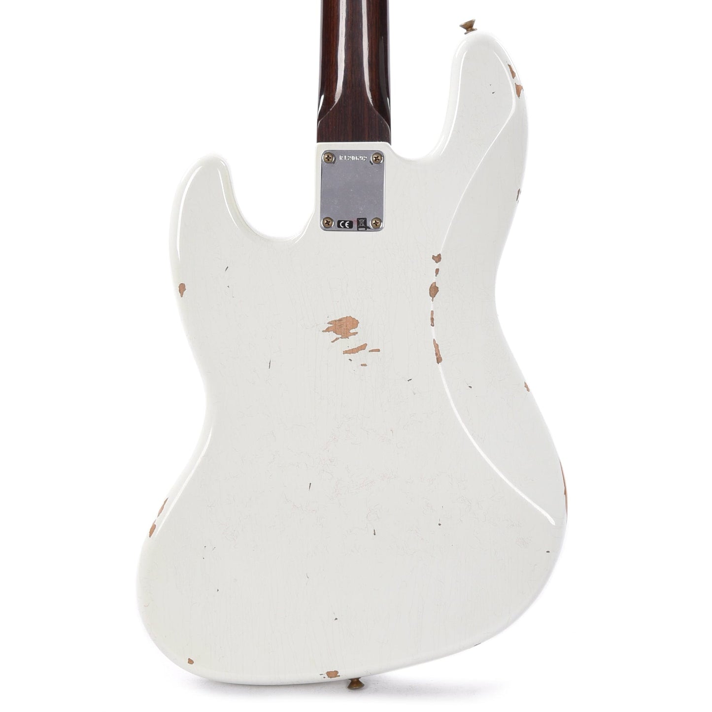 Fender Custom Shop 1960 Jazz Bass Relic Aged Olympic White w/Rosewood Neck Bass Guitars / 4-String