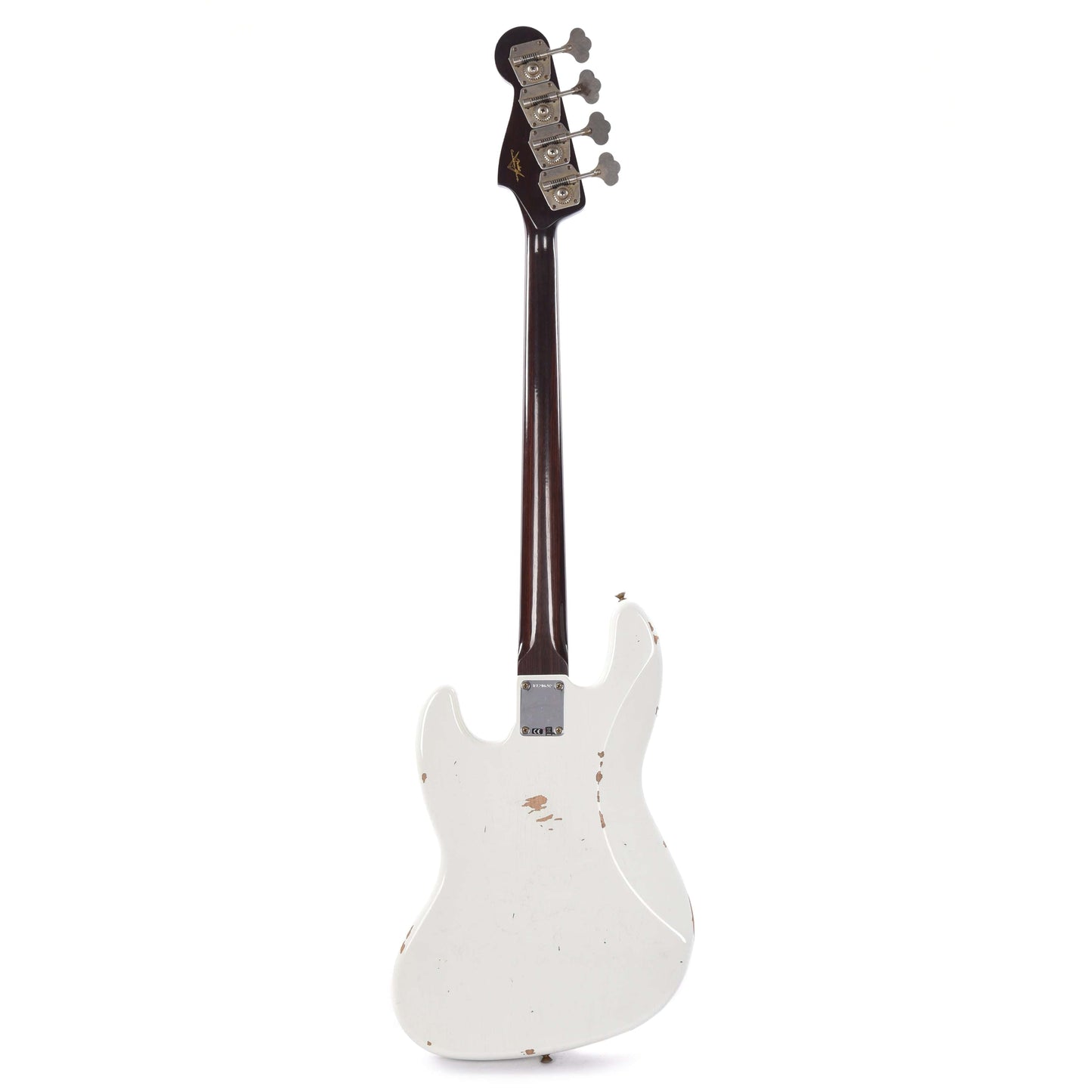 Fender Custom Shop 1960 Jazz Bass Relic Aged Olympic White w/Rosewood Neck Bass Guitars / 4-String