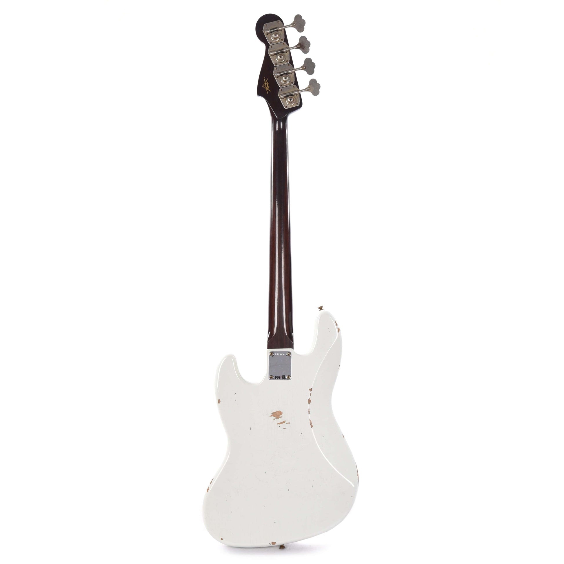 Fender Custom Shop 1960 Jazz Bass Relic Aged Olympic White w/Rosewood Neck Bass Guitars / 4-String