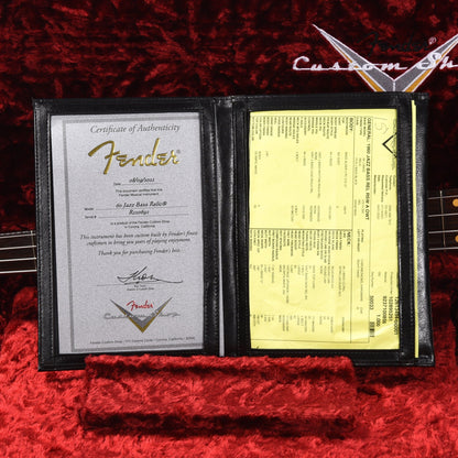 Fender Custom Shop 1960 Jazz Bass Relic Aged Olympic White w/Rosewood Neck Bass Guitars / 4-String