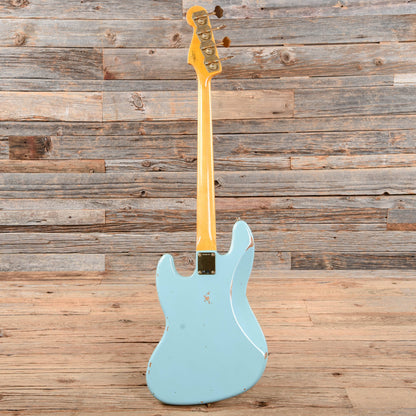 Fender Custom Shop 1960 Jazz Bass Relic Daphne Blue 2019 Bass Guitars / 4-String