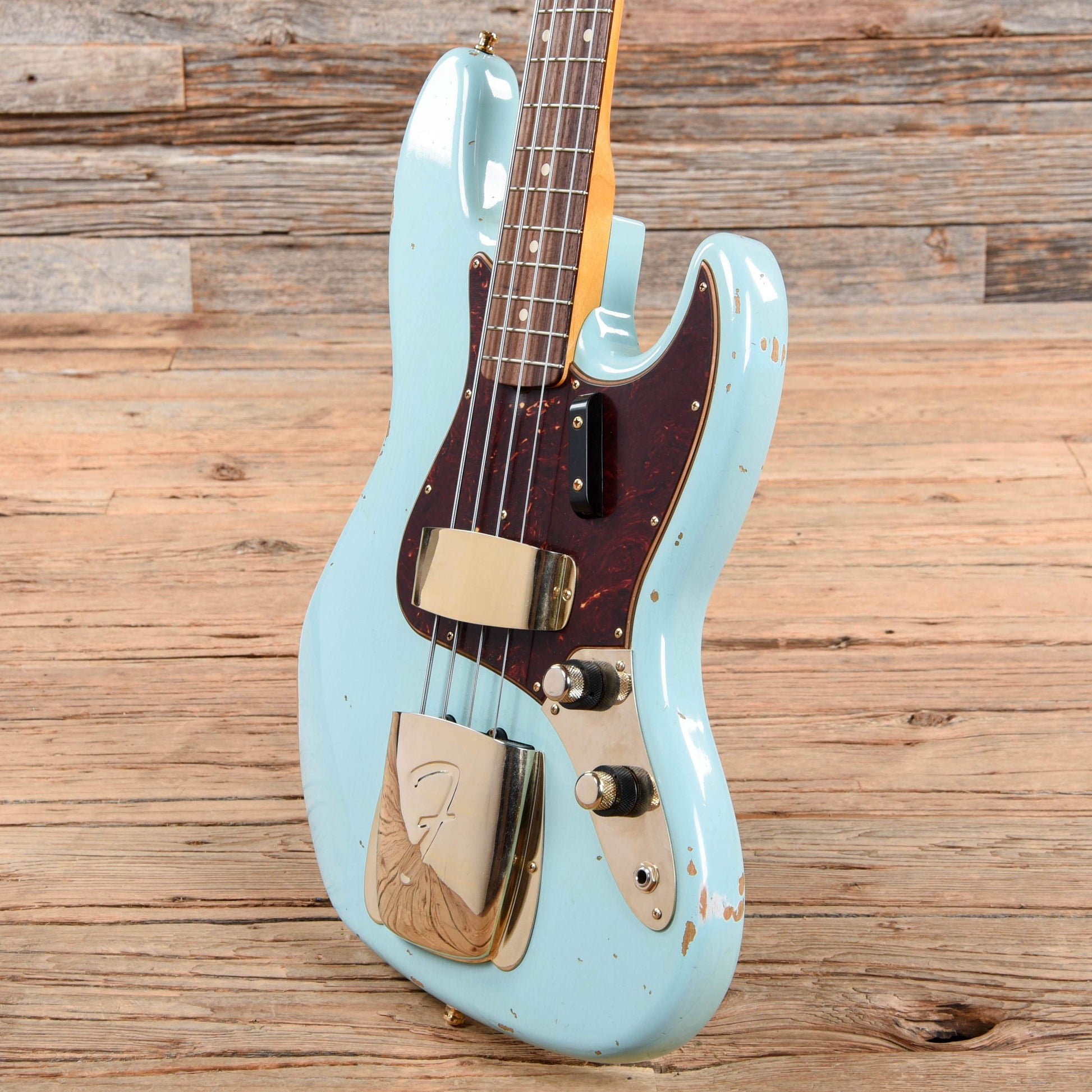 Fender Custom Shop 1960 Jazz Bass Relic Daphne Blue 2019 Bass Guitars / 4-String