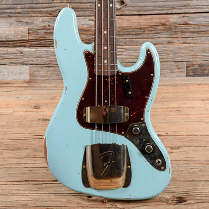 Fender Custom Shop 1960 Jazz Bass Relic Daphne Blue 2019 Bass Guitars / 4-String