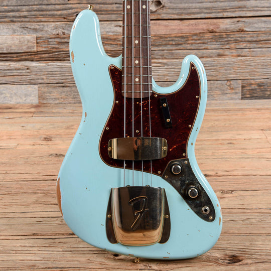 Fender Custom Shop 1960 Jazz Bass Relic Daphne Blue 2019 Bass Guitars / 4-String