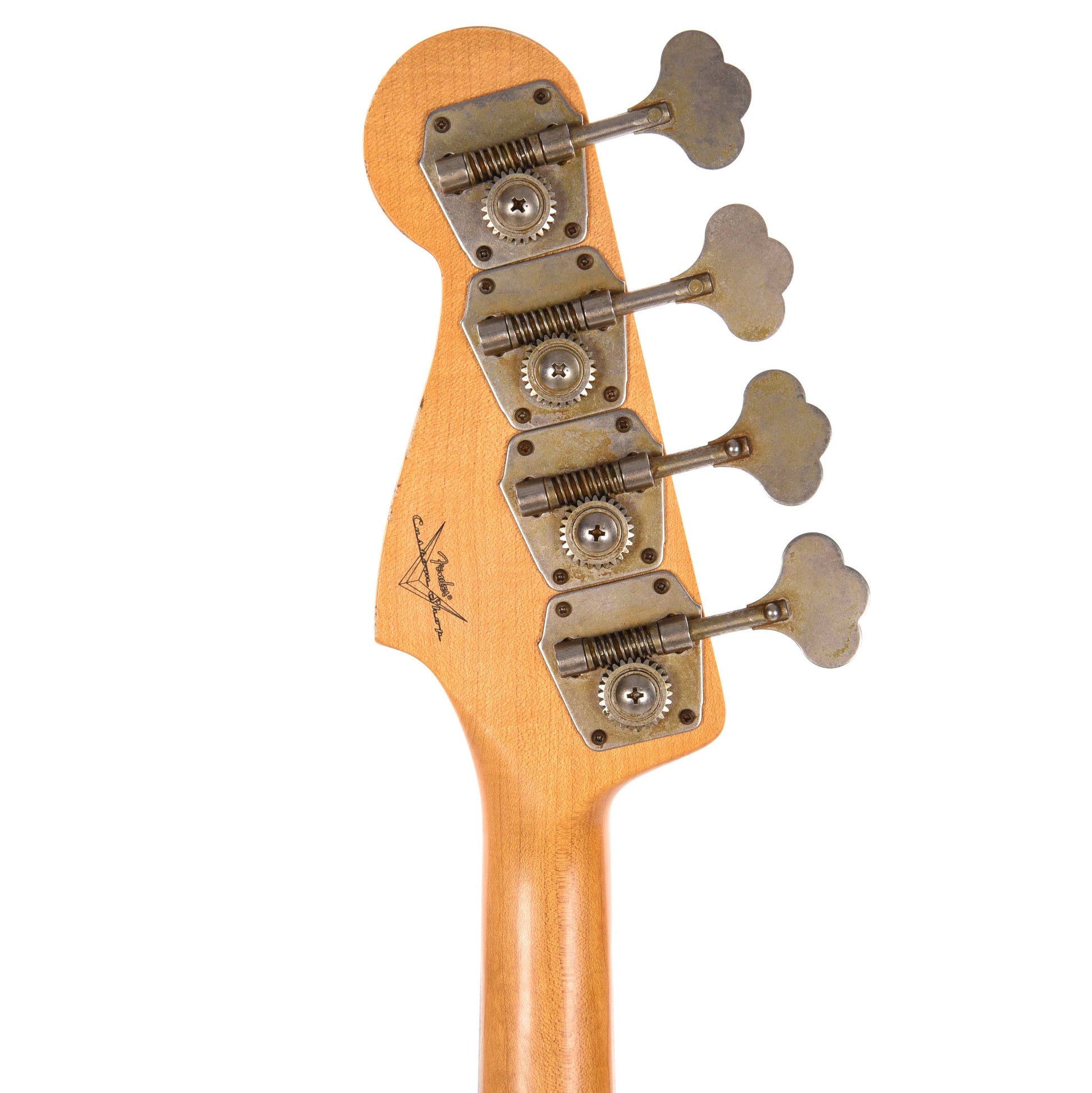 Fender Custom Shop 1960 Jazz Bass Relic Faded Inca Silver Sparkle w/Painted Headcap Bass Guitars / 4-String