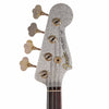 Fender Custom Shop 1960 Jazz Bass Relic Faded Inca Silver Sparkle w/Painted Headcap Bass Guitars / 4-String