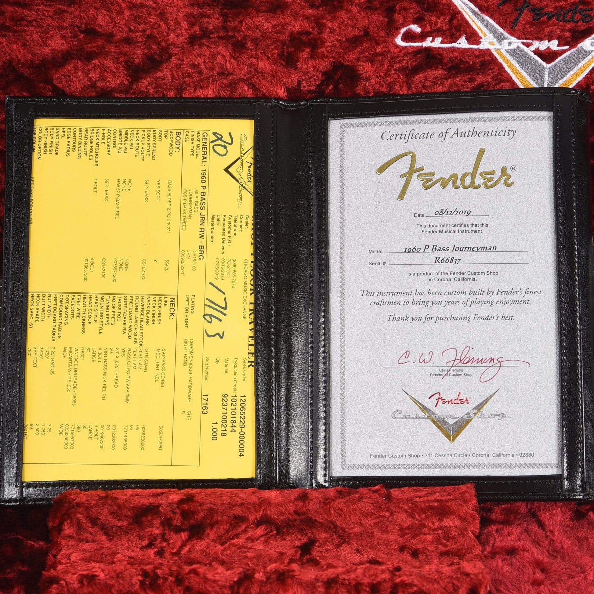 Fender Custom Shop 1960 Precision Bass "CME Spec" Journeyman Relic Light British Racing Green Bass Guitars / 4-String