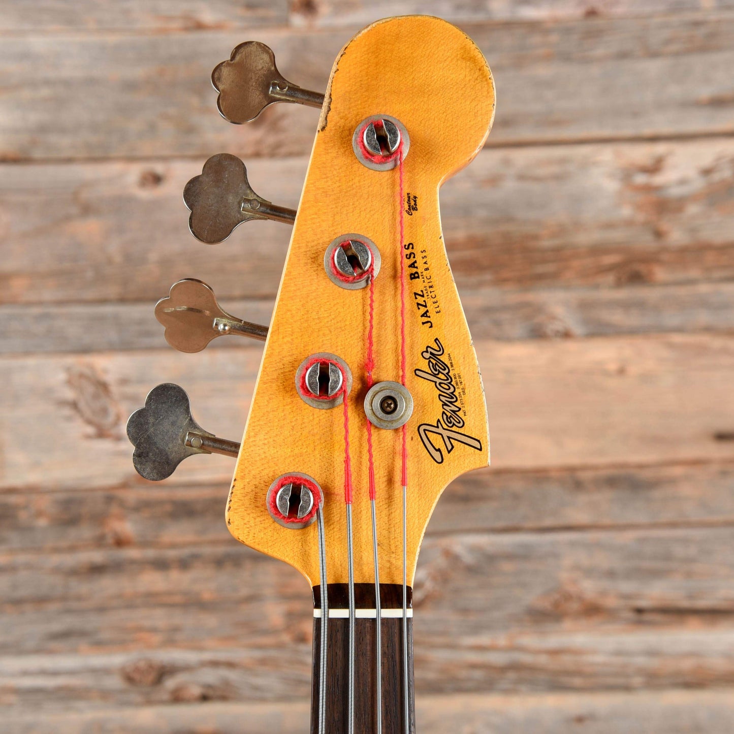 Fender Custom Shop 1961 Jazz Bass Heavy Relic Aged Olympic White 2019 Bass Guitars / 4-String