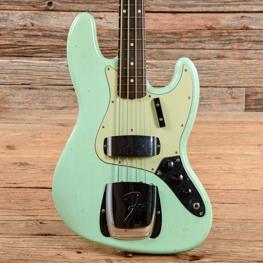 Fender Custom Shop 1962 Jazz Bass Journeyman Relic Aged Surf Green 2017 Bass Guitars / 4-String