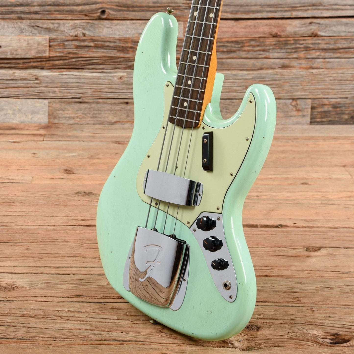 Fender Custom Shop 1962 Jazz Bass Journeyman Relic Aged Surf Green 2017 Bass Guitars / 4-String
