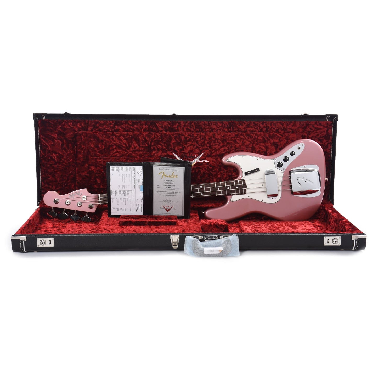 Fender Custom Shop 1965 Jazz Bass "CME Spec" NOS Faded Aged Burgundy Mist Metallic Bass Guitars / 4-String