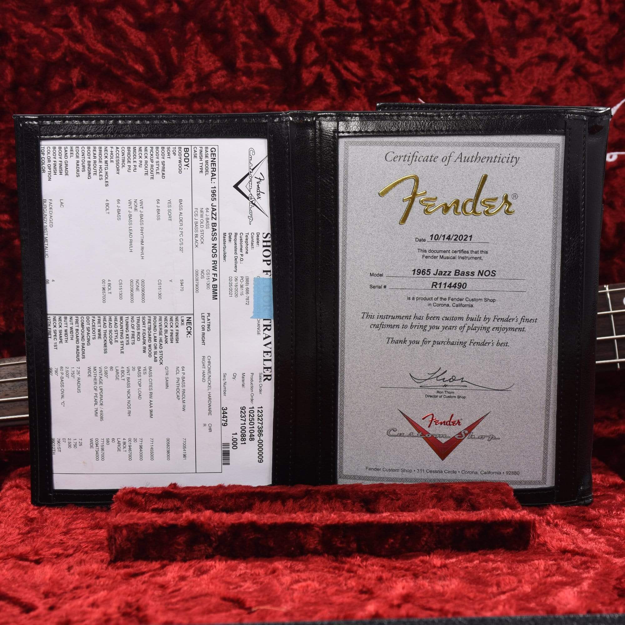 Fender Custom Shop 1965 Jazz Bass 