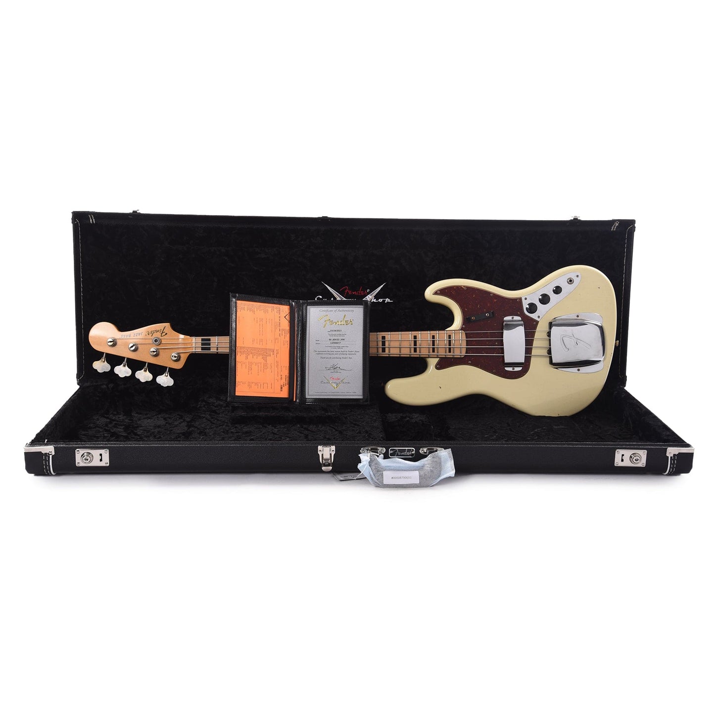Fender Custom Shop 1968 Jazz Bass Journeyman Relic Vintage White Bass Guitars / 4-String