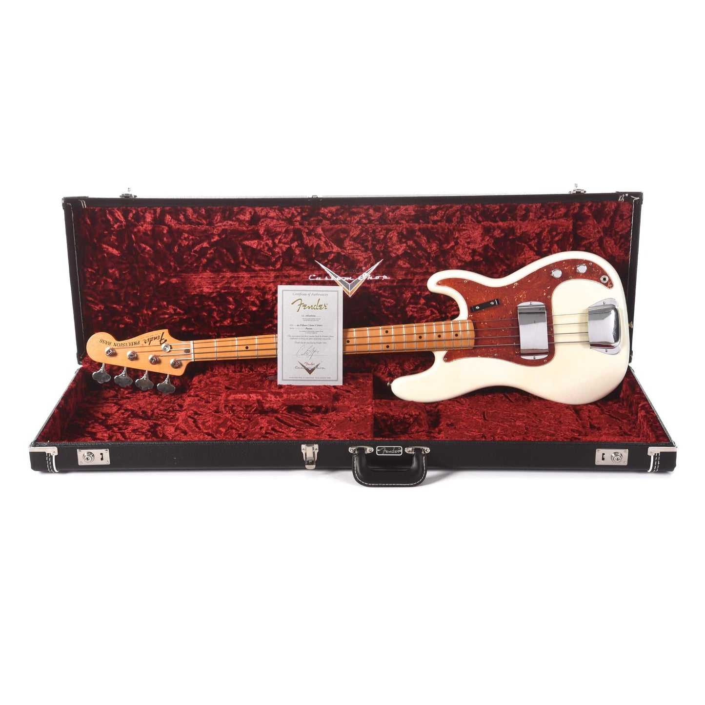 Fender Custom Shop 1969 Precision Bass Closet Classic Olympic White Master Built by Carlos Lopez Bass Guitars / 4-String