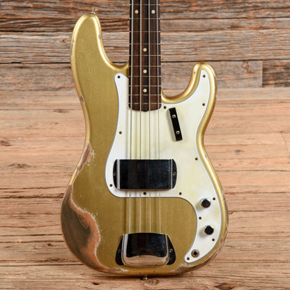 Fender Custom Shop '63 Precision Bass Relic Shoreline Gold 2021 Bass Guitars / 4-String